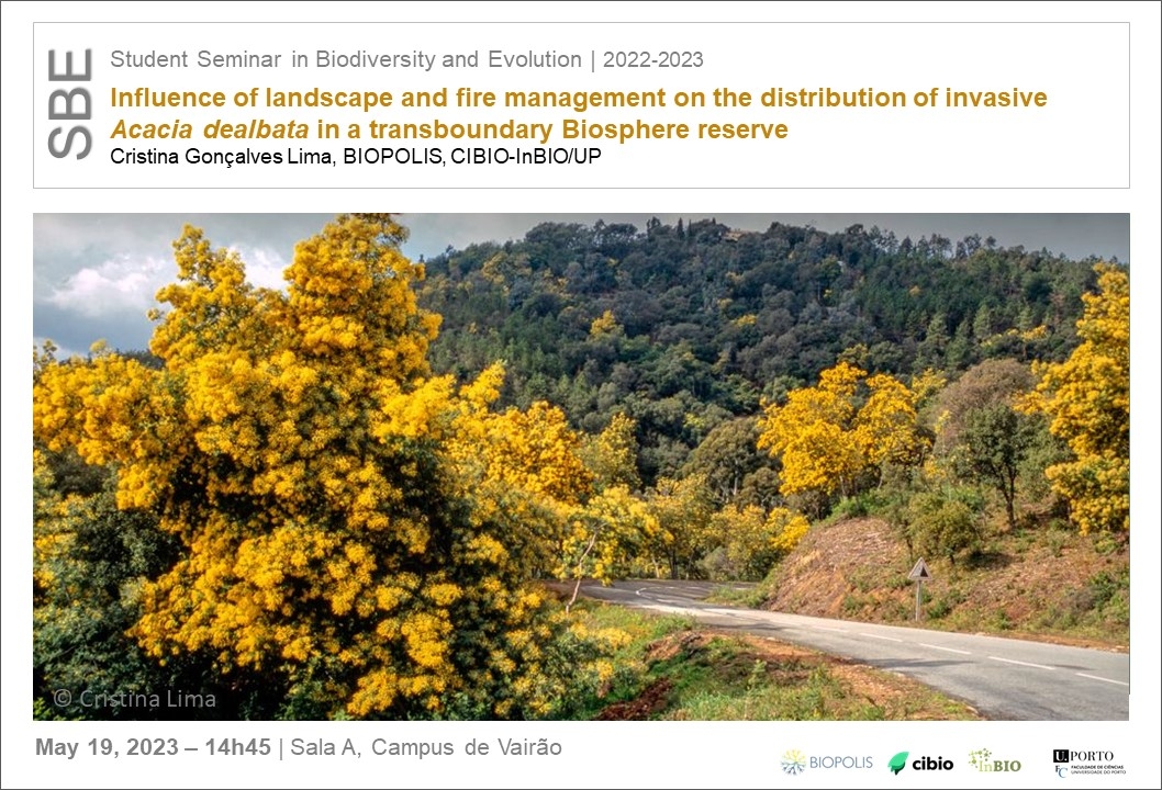 Influence of landscape and fire management on the distribution of invasive <i>Acacia dealbata</i> in a transboundary Biosphere reserve