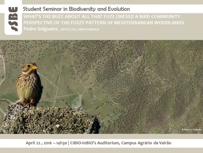 WHAT’S THE BUZZ ABOUT ALL THAT FUZZ (INESS)? A BIRD COMMUNITY PERSPECTIVE OF THE FUZZY PATTERN OF MEDITERRANEAN WOODLANDS