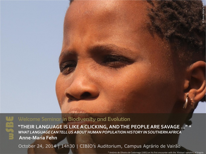 “THEIR LANGUAGE IS LIKE A CLICKING, AND THE PEOPLE ARE SAVAGE …” * WHAT LANGUAGE CAN TELL US ABOUT HUMAN POPULATION HISTORY IN SOUTHERN AFRICA