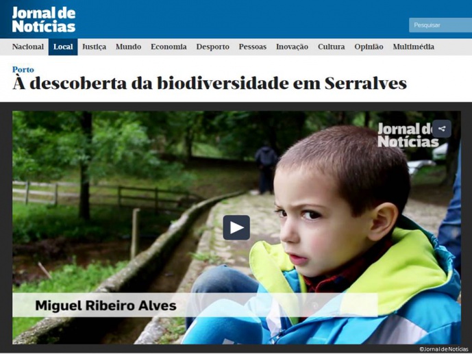 THE 2016 EDITION OF BIOBLITZ@SERRALVES HAS BEEN HIGHLIGHTED BY JORNAL DE NOTÍCIAS