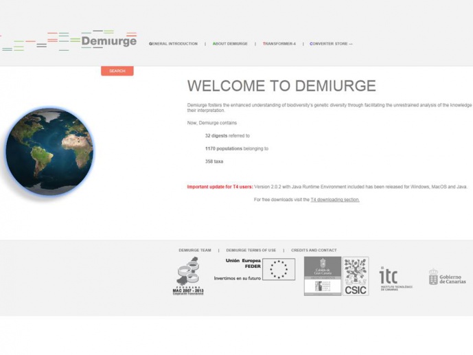 DEMIURGO: Population genetics information databanks and meta analysis of the Macaronesian Flora